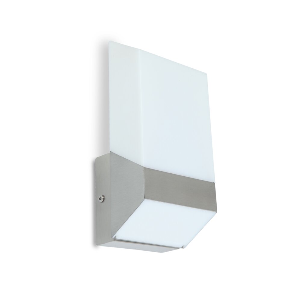 Lutec FLAT Applique da esterno LED Argento, 1-Luce main product photo