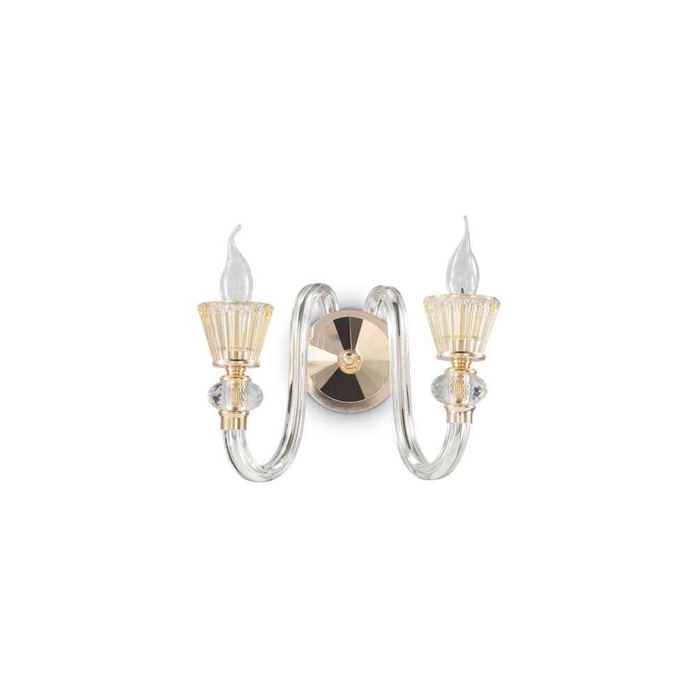 Ideal Lux STRAUSS Applique Oro, 2-Luci main product photo