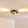 Plafoniera Zuoz Cromo, Ruggine, 4-Luci