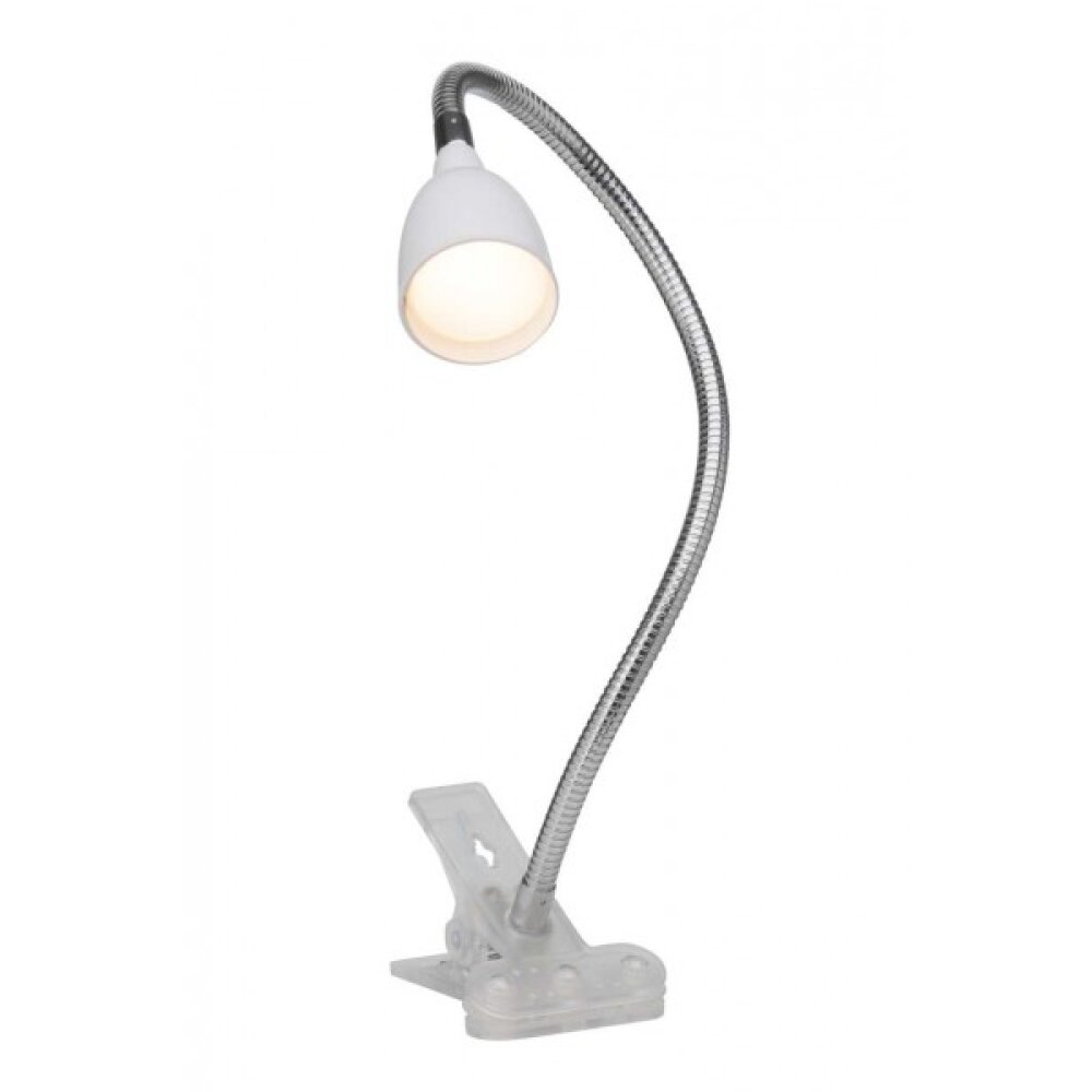 Lampada da Scrivania Led Viper Alluminio Con Pinza H35 cm Trio Lighting