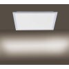 Leuchten Direkt FLAT Plafoniera LED Argento, 1-Luce