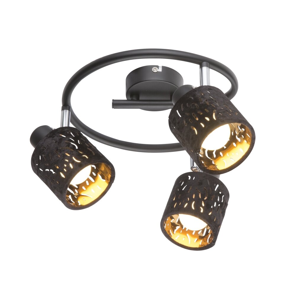 GLOBO TROY Faretto Nero, 3-Luci main product photo