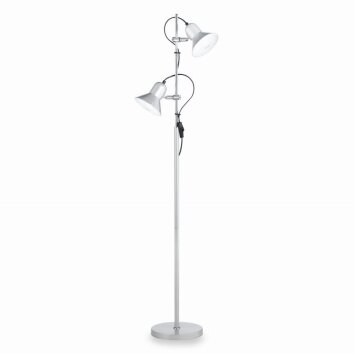 Ideal Lux POLLY Lampada da terra Argento, 2-Luci