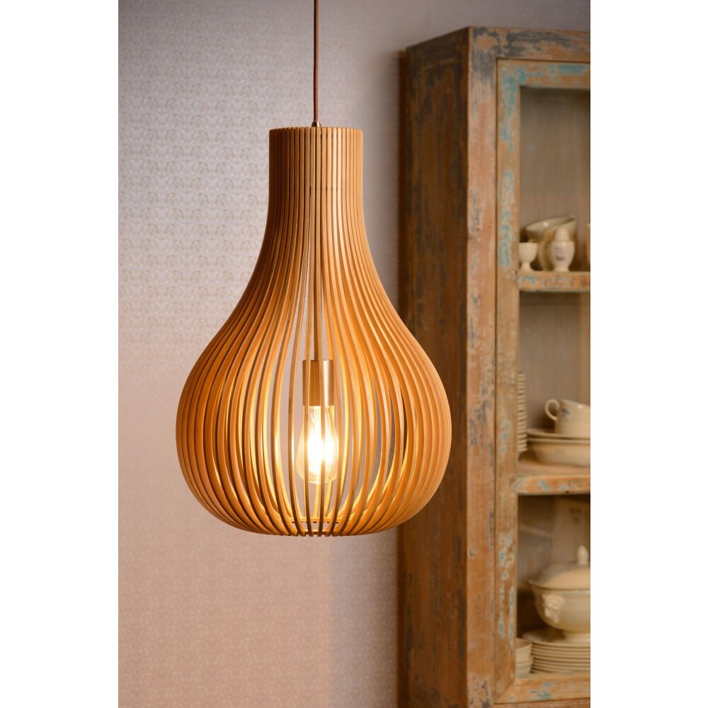 Lucide BODO Lampadario a sospensione Marrone, 1-Luce main product photo