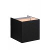 Lucide Cubo Applique Nero, 1-Luce