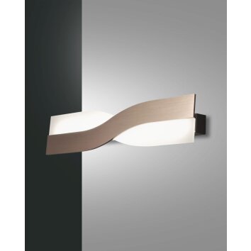 Fabas Luce Riace Applique LED Bronzo, 1-Luce