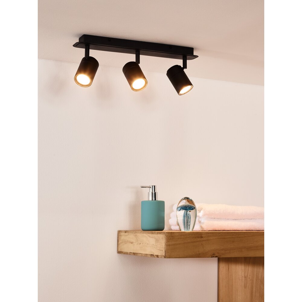 Faretto da soffitto Lucide LENNERT LED Nero, 3-Luci main product photo