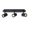 Faretto da soffitto Lucide LENNERT LED Nero, 3-Luci