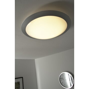 Trio 6265 Plafoniera LED Titanio, Bianco, 1-Luce