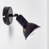 Polmak Faretto da parete Nero-Oro, 1-Luce