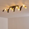 Rezat Plafoniera LED Nero-Oro, 1-Luce