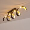 Rezat Plafoniera LED Nero-Oro, 1-Luce