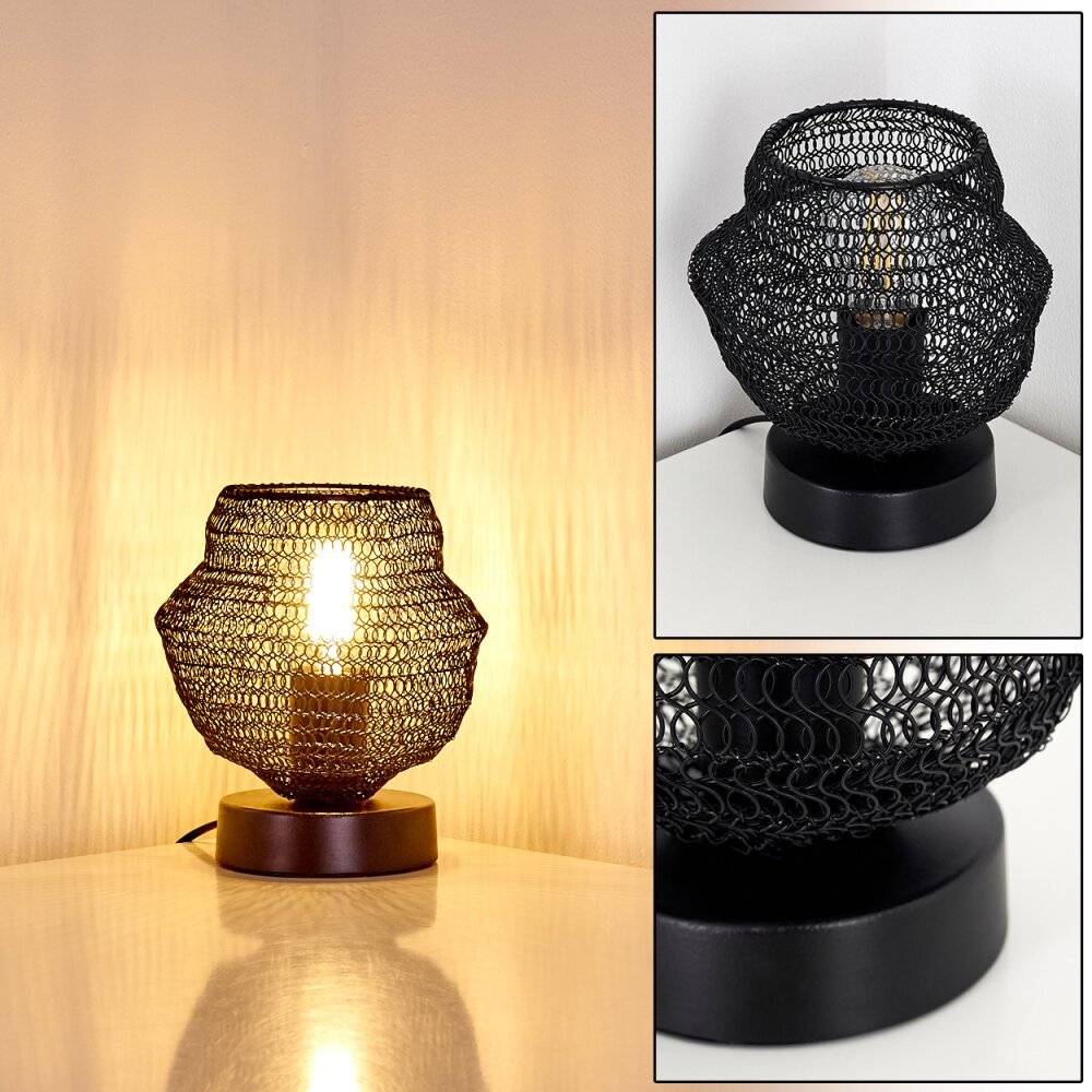 Verpuppt Lampada da Tavolo Nero, 1-Luce main product photo