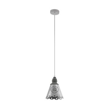 EGLO TALBOT Lampadario a sospensione Grigio, Bianco, 1-Luce