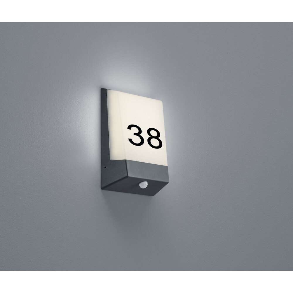 Trio-Leuchten Kasai Lampada per numero civico LED Antracite, 1-Luce main product photo