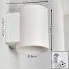Letsbo Applique Bianco, 1-Luce