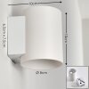 Letsbo Applique Bianco, 1-Luce