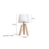 Steinhauer Mexlite Lampada da Tavolo Bianco, 1-Luce