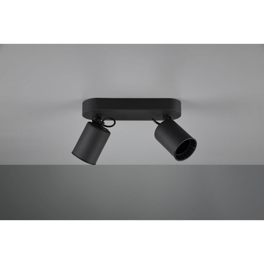 Faretto Trio Leuchten PAGO Nero, 2-Luci