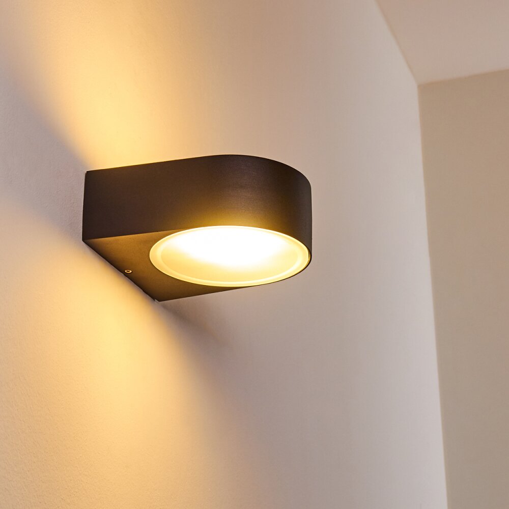 Haderslev Applique da esterno Nero, 1-Luce