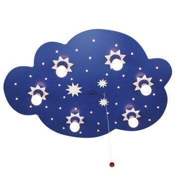 Elobra STERNENWOLKE Applique Blu, 6-Luci