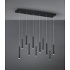 Trio Tubular Lampada a Sospensione LED Nero, 11-Luci