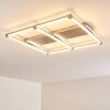 Beken Plafoniera LED Nichel opaco, 1-Luce