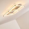 Beken Plafoniera LED Nichel opaco, 1-Luce