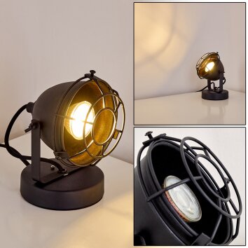 Lampada da Tavolo Glostrup Nero, 1-Luce