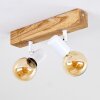 Barbengo Plafoniera Legno chiaro, Bianco, 2-Luci