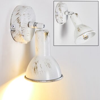 Polmak Faretto da parete Oro, Bianco, 1-Luce