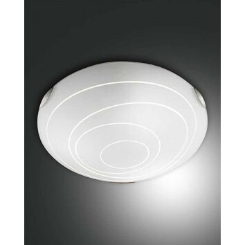 Fabas Luce KENT Plafoniera Nichel opaco, 3-Luci