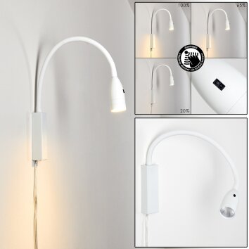 Alsea Lampada da comodino LED Bianco, 1-Luce, Sensori di movimento