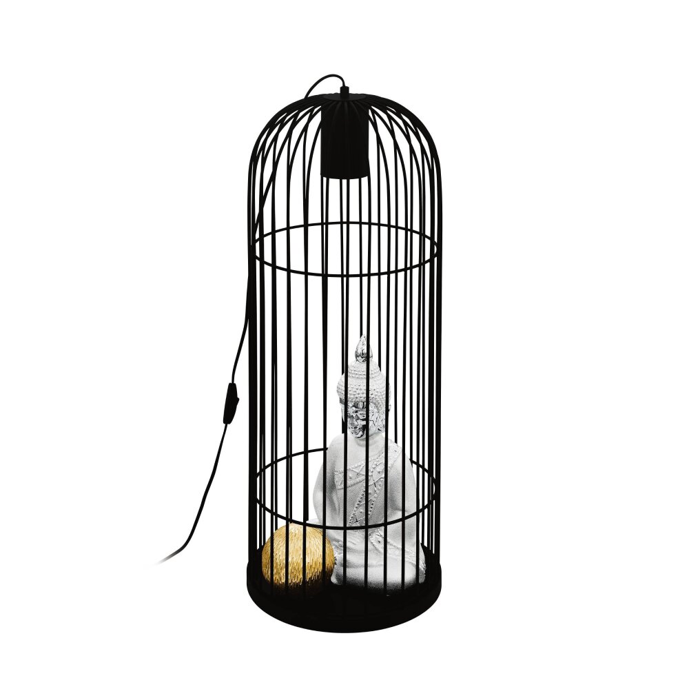 Eglo LATCHELY Lampada da terra LED Nero, 1-Luce