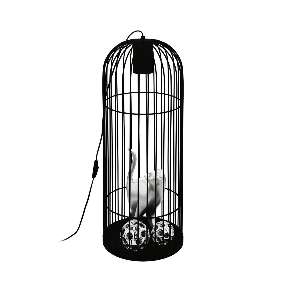 Eglo LATCHELY Lampada da terra LED Nero, 1-Luce