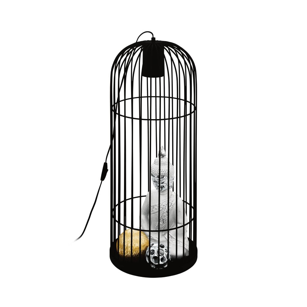 Eglo LATCHELY Lampada da terra LED Nero, 1-Luce