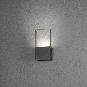 Konstsmide Matera Applique da esterno LED Nero, 1-Luce