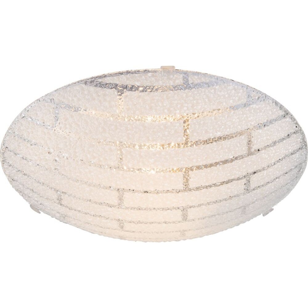 Globo Plafoniera Bianco, 1-Luce
