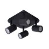 Faretto da soffitto Lucide LENNERT LED Nero, 4-Luci