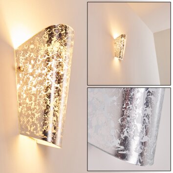 Acerra Applique Argento, 1-Luce