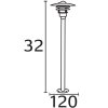 Nordlux LØNSTRUP Lampada da terra per esterno Nero, 1-Luce