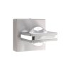 Applique Paul Neuhaus Q-Fisheye LED Acciaio inox, 2-Luci, Telecomando, Cambia colore