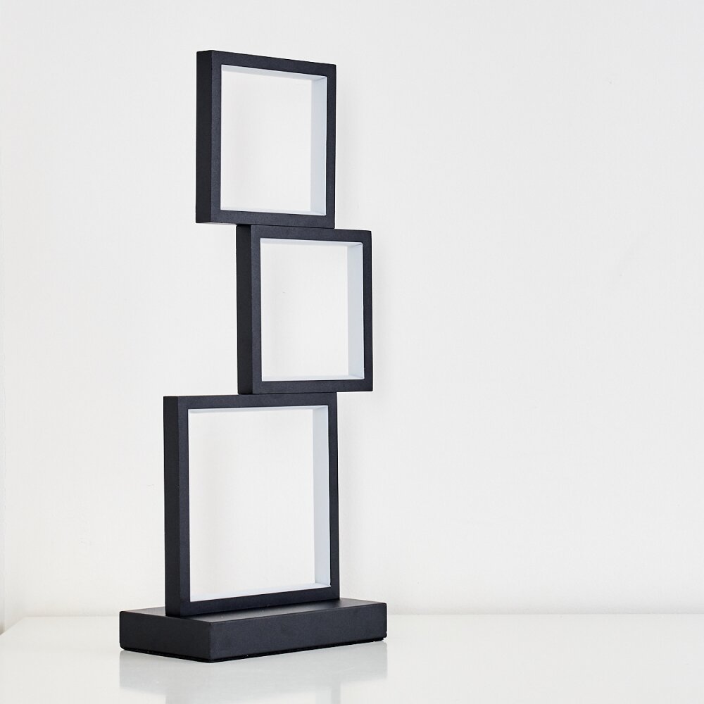 Bacolod Lampada da tavolo LED Nero, 1-Luce