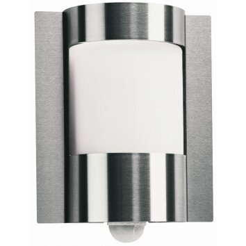 Albert 6188 Applique per esterno con Sensore Acciaio inox, 1-Luce, Sensori di movimento