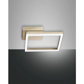 Fabas Luce Bard Plafoniera LED Oro, 1-Luce