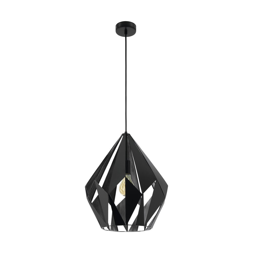 Eglo CARLTON Lampadario a sospensione Nero, Argento, 1-Luce main product photo