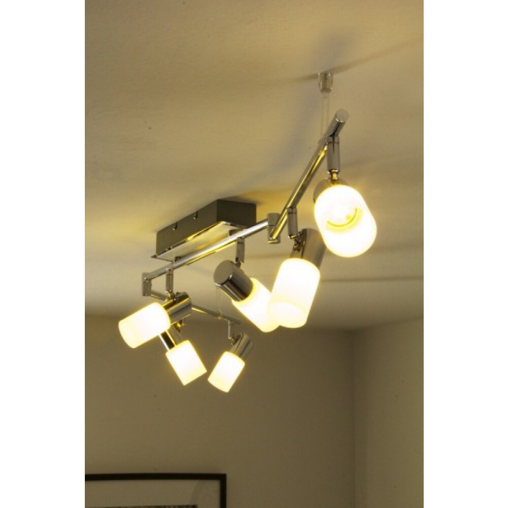 Trio 8214 Plafoniera LED Alluminio, Cromo, Acciaio inox, 6-Luci main product photo