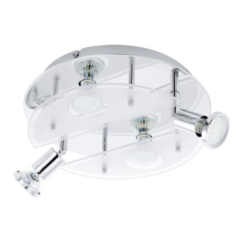 Eglo CABO 1 Applique e plafoniera da incasso LED Cromo, 4-Luci