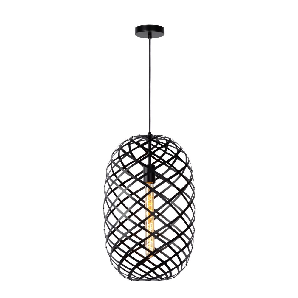 Lucide WOLFRAM Sospensioni Nero, 1-Luce main product photo