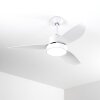 Doha ventilatore da soffitto LED Bianco, 1-Luce, Telecomando